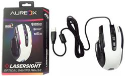 MOUSE AUREOX LASERSIGHT WHITE ARXP-GM400W GAMING