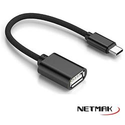 CABLE USB C A USB H OTG NETMAK NM-C104