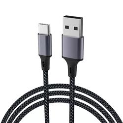 CABLE USB A USB-C 1.2 MTS 5A CON MALLA DE TELA DITRON SK-TYPEC04